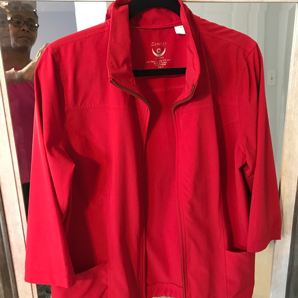 Chico’s Zenery Red Jacket
